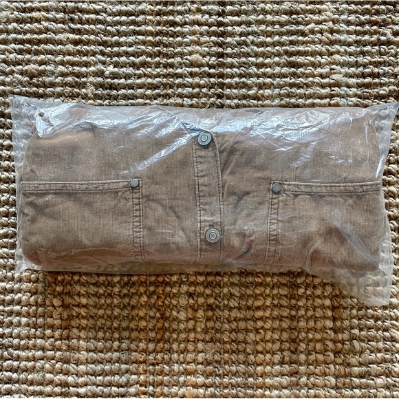 NEW Free People Baby Cord Button Down Shirt - Picture 6 of 16